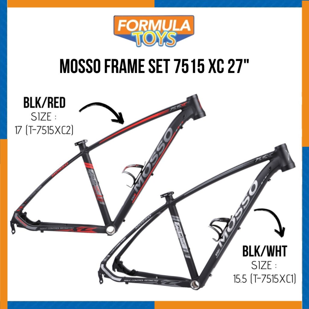 FRAME/RANGKA SEPEDA MTB MOSSO FRAME SET 7515 XC 27" ALLOY DISC BRAKE