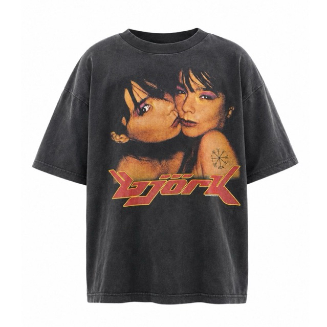 T-Shirt / Tees Bootleg WITNEST BJORK Black Faded Colour (NEW) | Bootleg BJORK | Bootleg SINGER BJORK