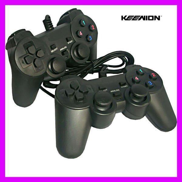 Gamepad Stik Joystick USB double PS PC KEENION Original Berkwalitas