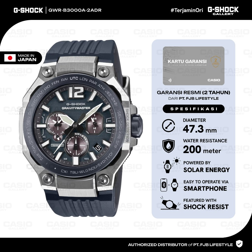 G-SHOCK  Jam Tangan Pria GWR-B3000A-2ADR Analog Digital
