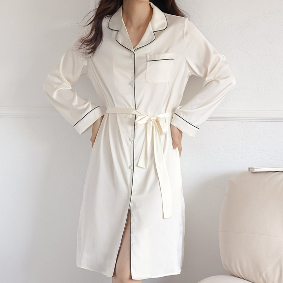 Daster Diane Sally Polos Pajamas Diane Sally Baju tidur Daster Lengan Panjang Midi Daster Premium Sa