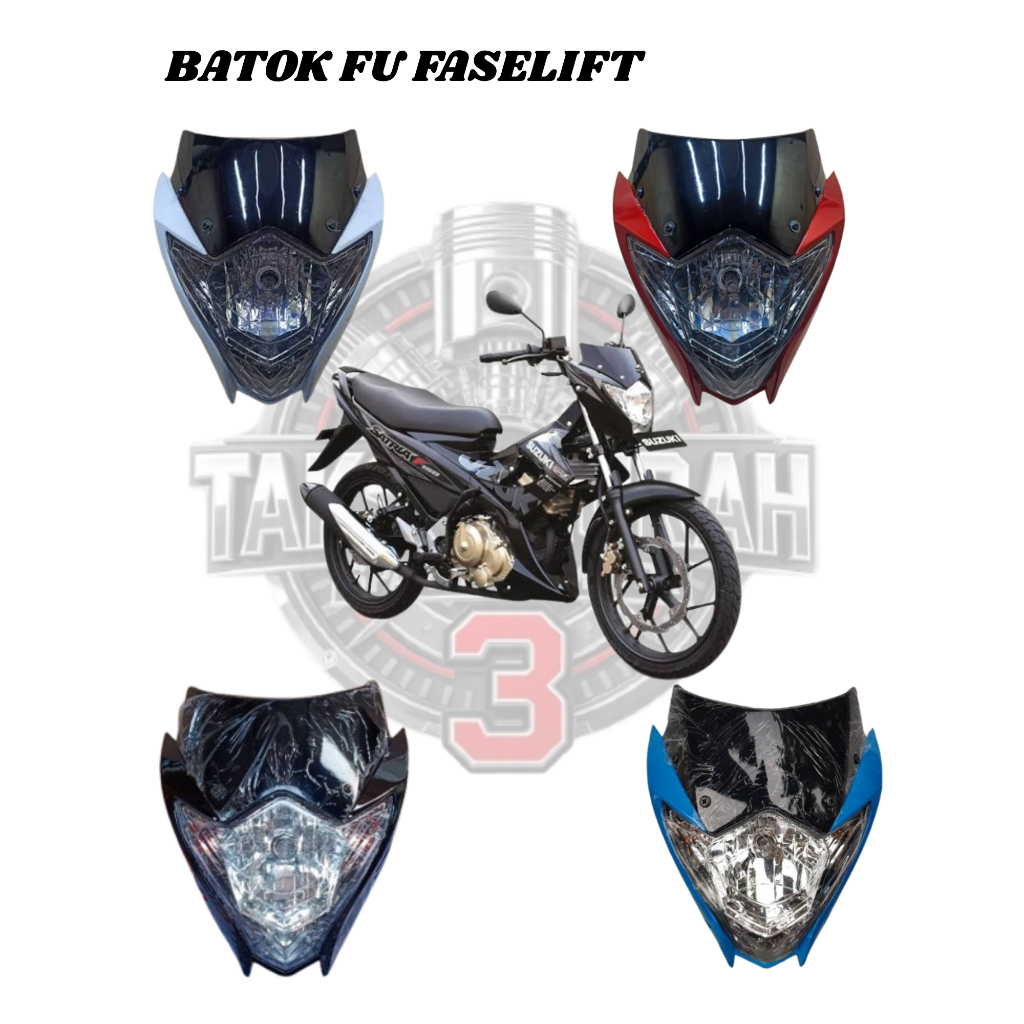 BATOK KEPALA DEPAN SET LAMPU SATRIA FU NEW FASLIT INJEKSI STANDAR ORIGINAL YGP