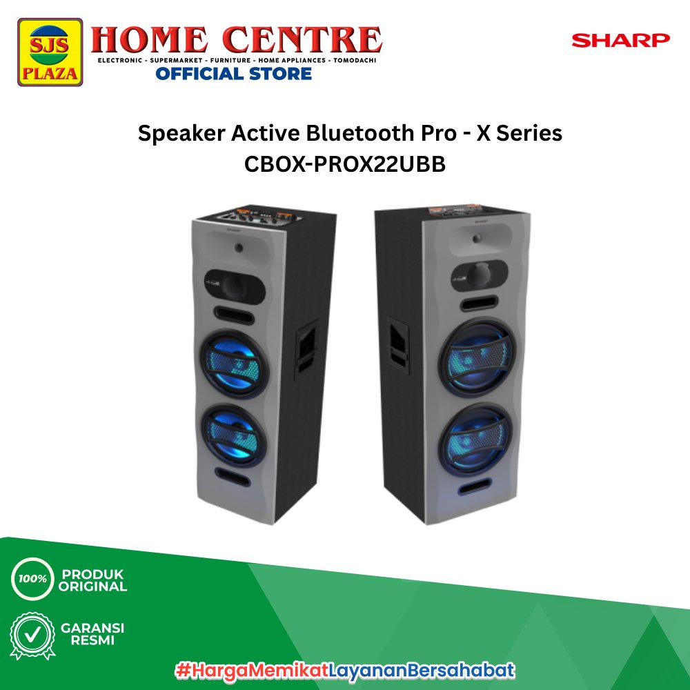 Sharp Active Speaker CBOX-PROX22UBB PRO X Series / 3 Way Speaker