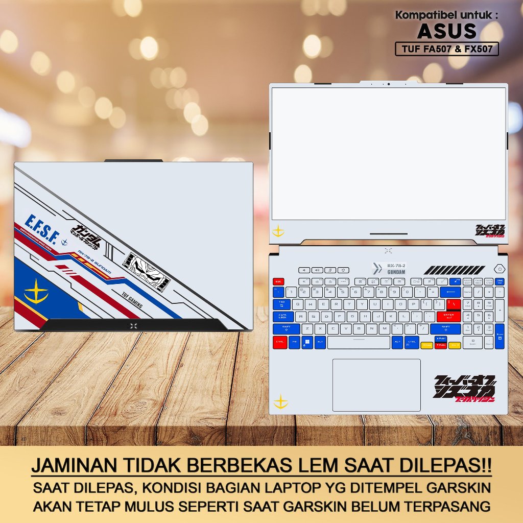 Screen Protector Anti Gores Cover Garskin Laptop Precut Custom Fit Kompatibel untuk Asus TUF Gaming 