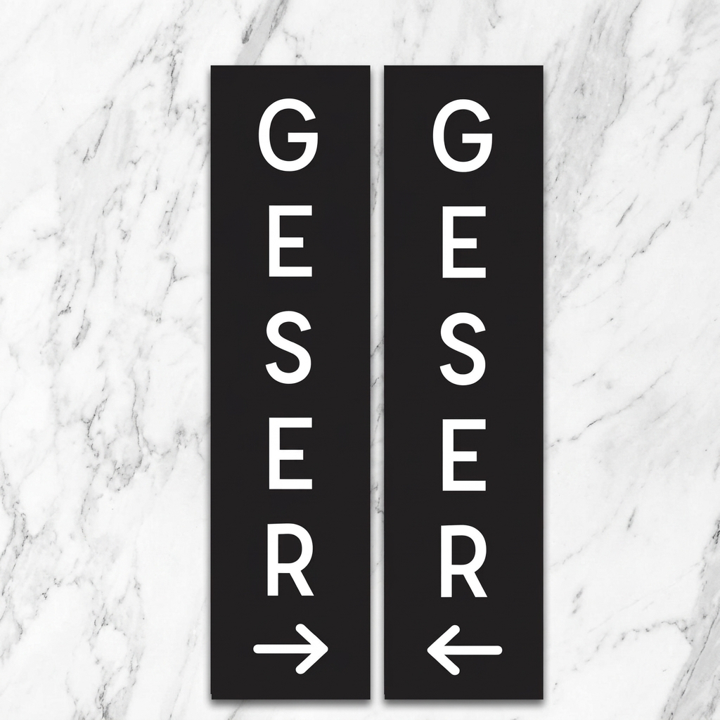SIGN BOARD GESER | SIGNAGE GESER | SIGN GESER | TANDA GESER