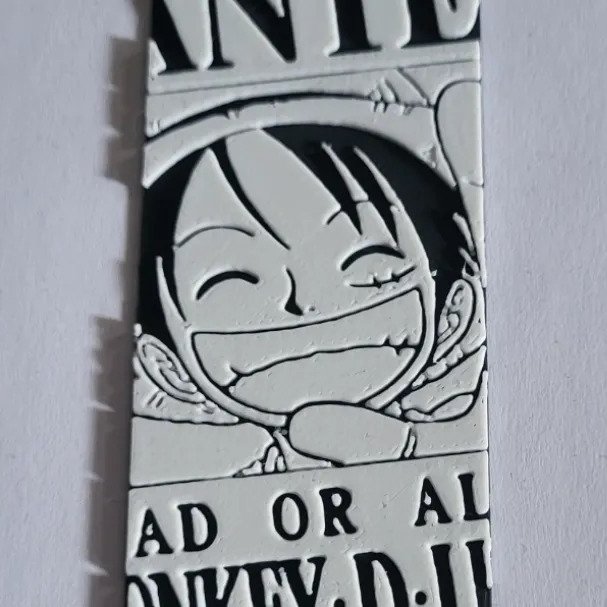 Hueforge Bookmark Luffy Bounty Poster One Piece