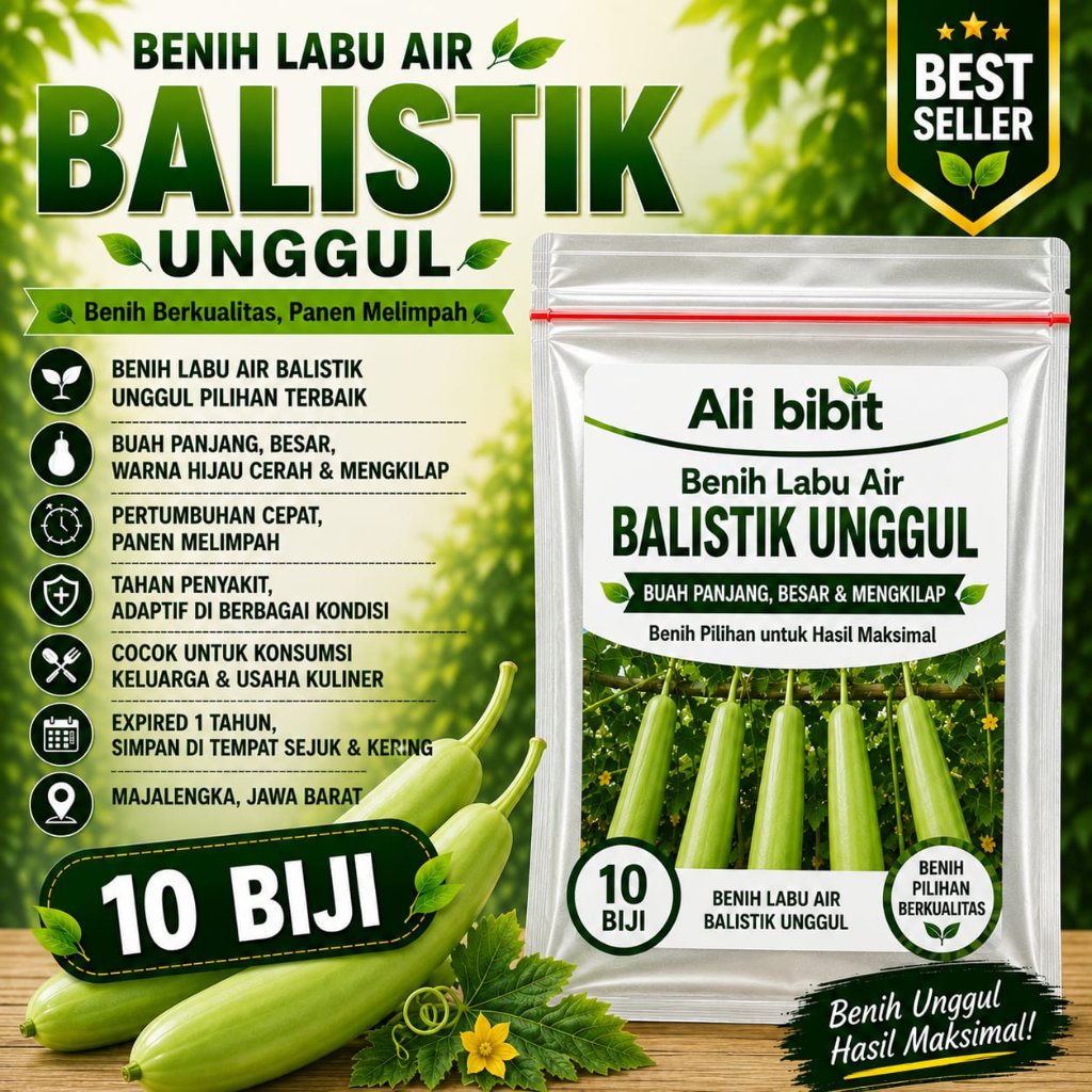 10 Butir> Biji Benih Labu Air Balistik /Labu Air> Bibit Labu Air> Bonus benih