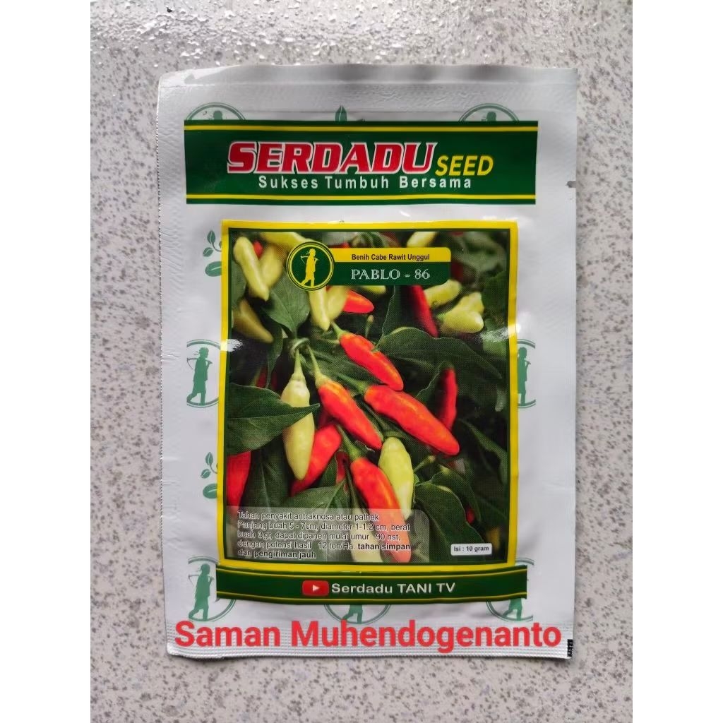 Benih Cabe Rawit PABLO 86 10 gram Serdadu Seed - Bibit Cabai Rawit PABLO 86