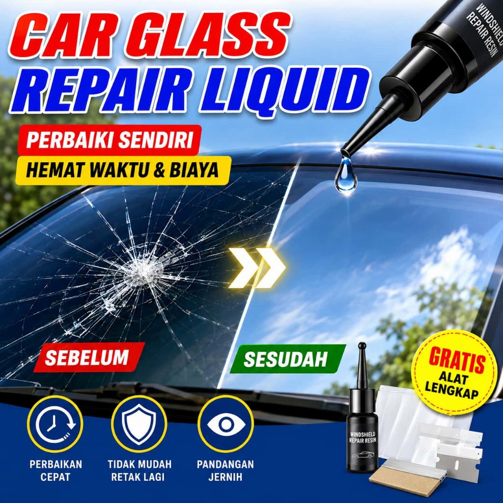 Lem Kaca Mobil Retak Lem Kaca Aquarium Bening Super Kuat Lem Kaca Pecah Dan Retak Cairan Kaca Retak 