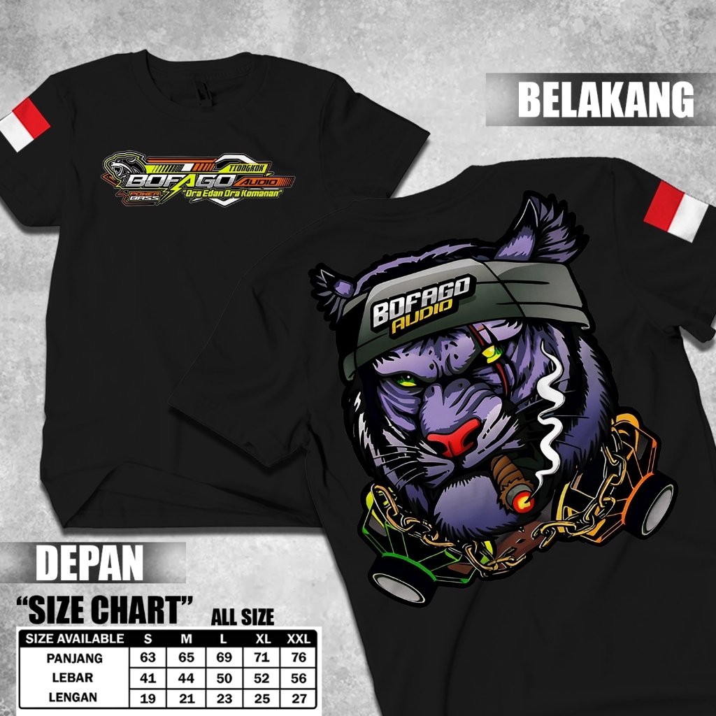 KAOS BOFAGO AUDIO MACAN UNGU