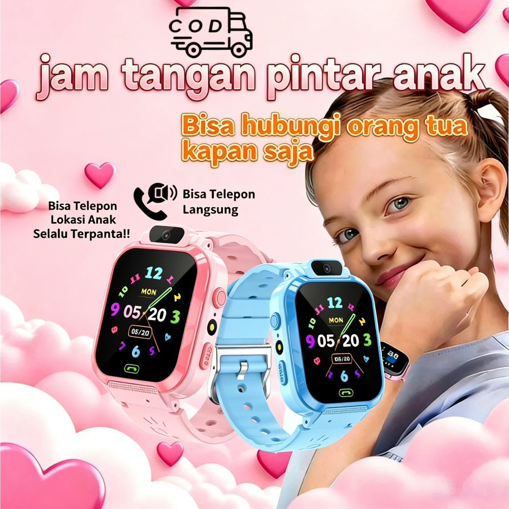 Q16 Smartwatch Anak Bisa Video Call 4G & Telpon 2G, Gps, Anti Air Jam tangan anak anak Waterproof