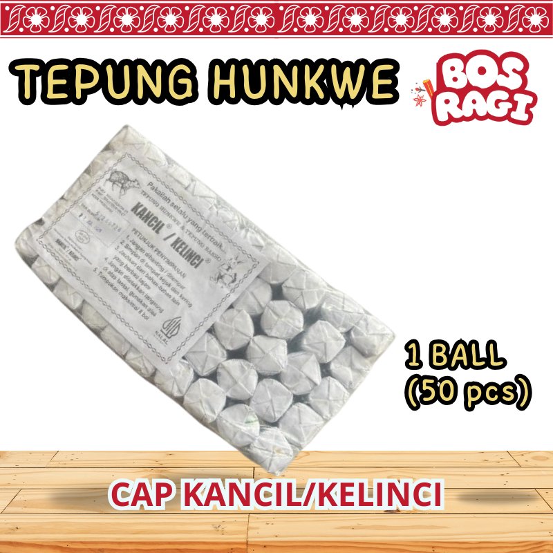 Tepung Hunkwe Cap Kancil 120 Gram 1 Ball Isi 50 Pcs Bahan Kue
