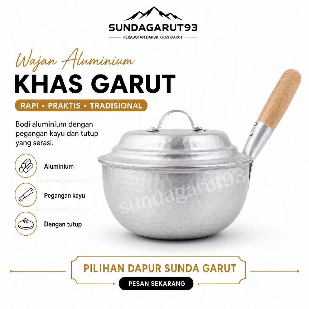 panci masak mie, panci rebus, panci gagang khas garut