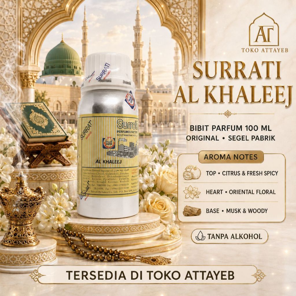 Al khaleej Bibit Parfum Al khaleej Surrati 100ml Original BerSegel