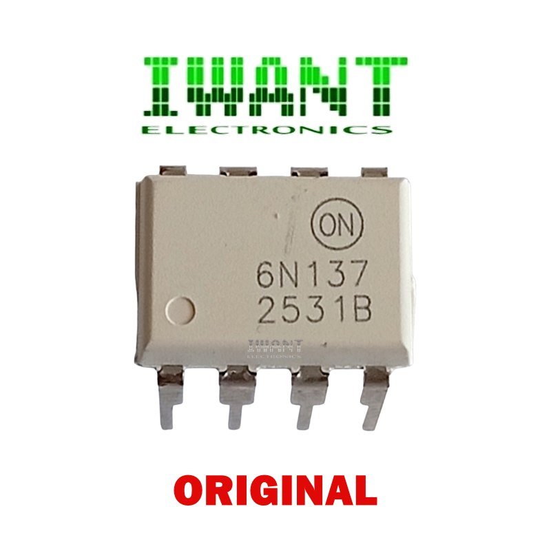 6N137 IC 6N137 ORIGINAL ON DIP-8 IC OPTOCOUPLER 6N137 EL 6N137 ON OPTOCOUPLER 6N137 DIP 8 PIN