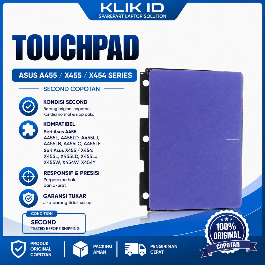 Touchpad Asus A455 X455 X454 Original Copotan A455L A455LD A455LJ X455W Second