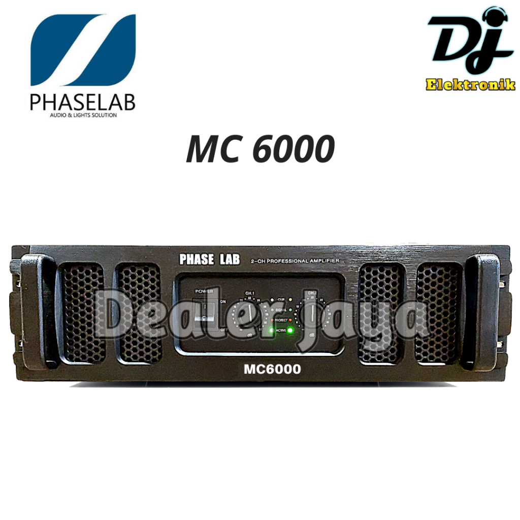 Power Ampli Phase Lab / Phaselab MC6000 / MC 6000 - 2 channel