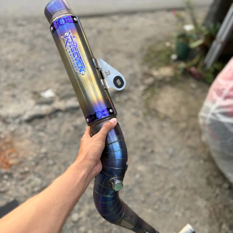 KNALPOT RSEVEN TIPE SHINTE SAND BLUE ORIGINAL RSEVEN EXHAUST