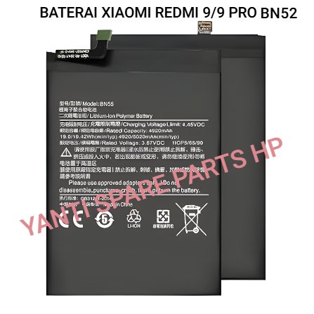 BATERAI XIAOMI REDMI 9/REDMI 9 PRO/REDMI 9S BN52 New Produk