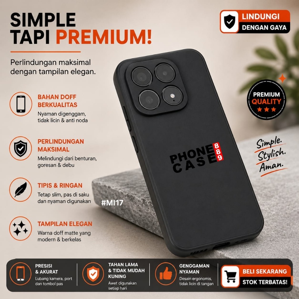 XIAOMI 17 XIAOMI 17 ULTRA XIAOMI 17 PRO XIAOMI 17 PRO MAX CASE MACARON BLACK SQ CASE BLACK XIAOMI XI