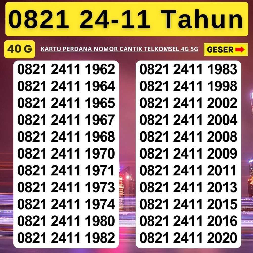 Nomor Cantik Simpati Telkomsel Kartu Perdana Telkomsel 4G 5G Nocan Simpati Panca 77777 Kwarted 1818 