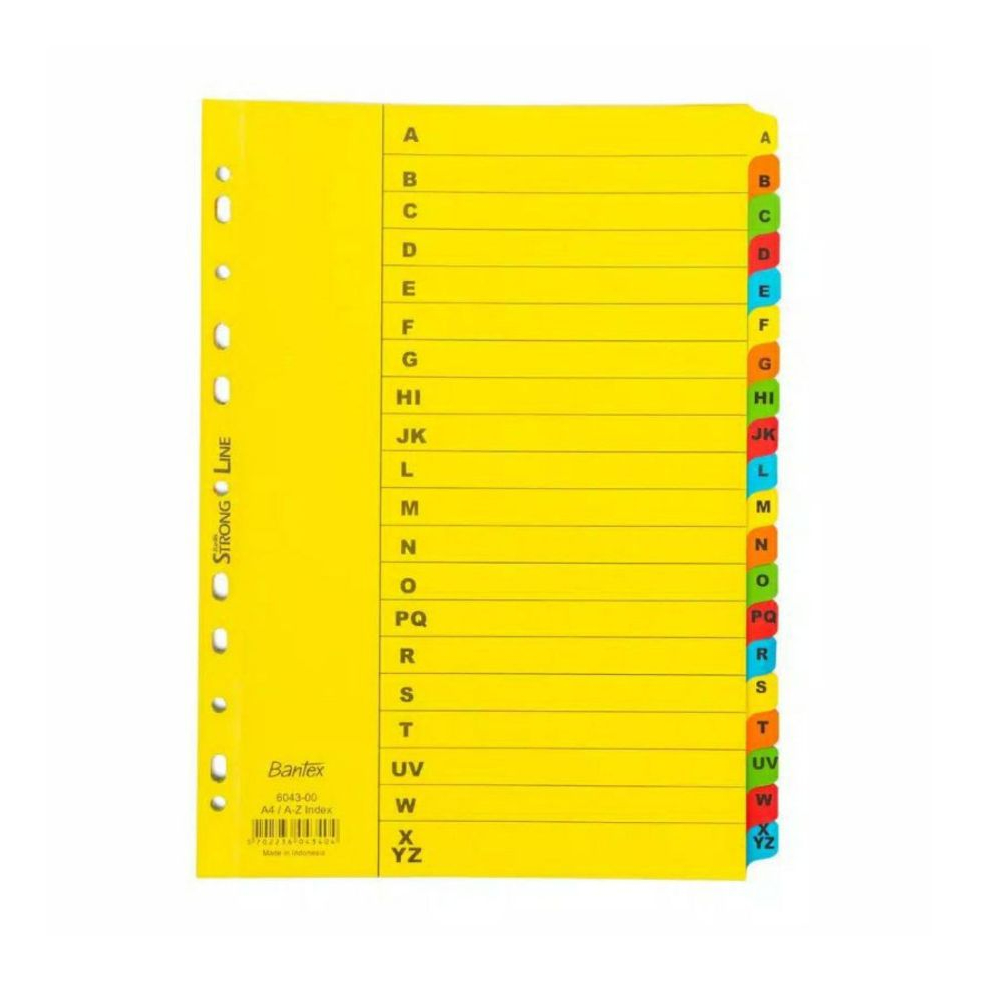 Bantex Divider A4,Alphabet