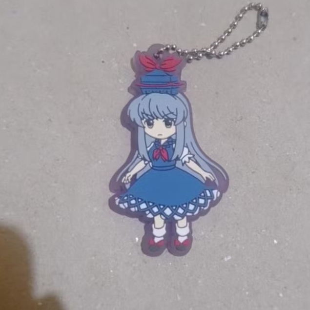 Touhou Keine Rubber Keychain