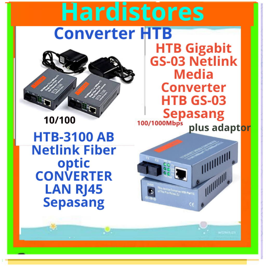 Converter HTB3100 Converter HTB  Converter HTB Gigabit GS-03 Netlink Media Converter HTB GS-03