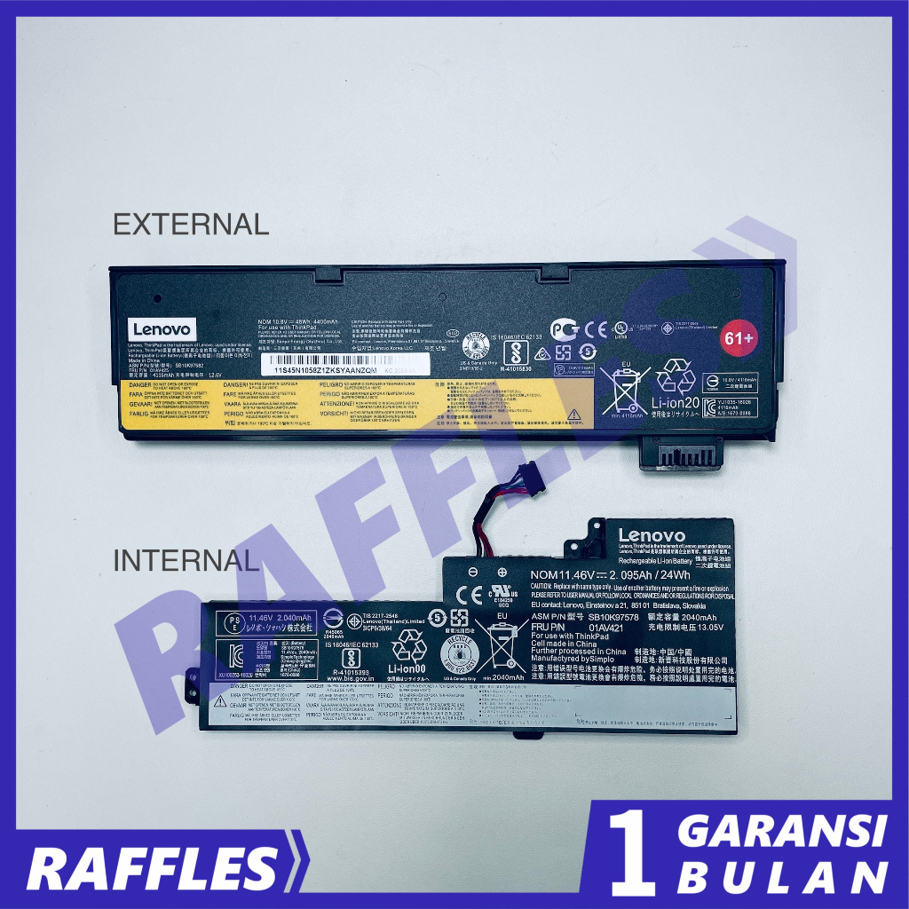 Baterai Lenovo Thinkpad A475 A485 P51S P52S