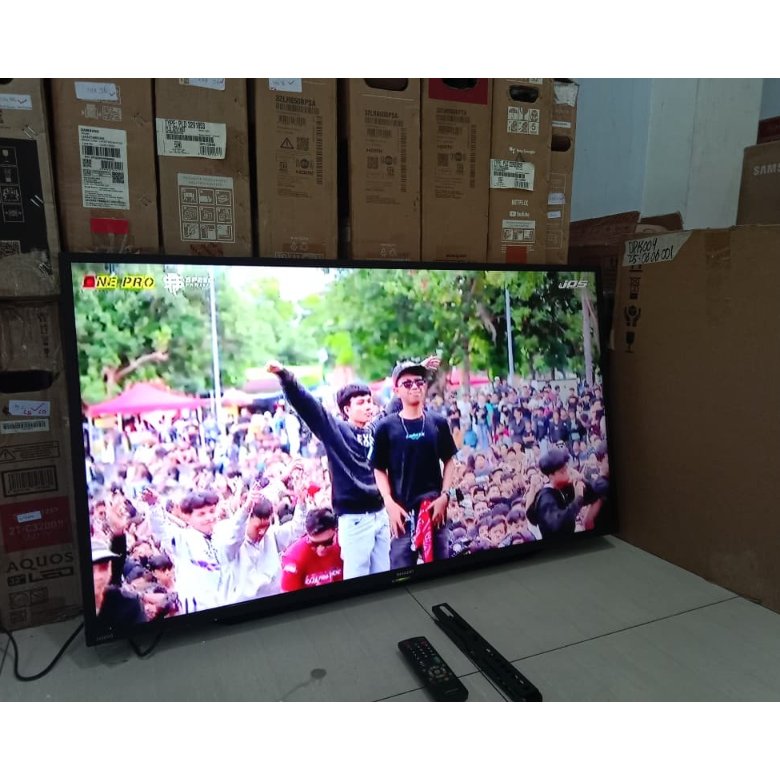 DIGITAL TV LED 42INC SHARP, SIAP PAKAI TANPA STB. KONDISI BEKAS MASIH SEGEL, 414LA