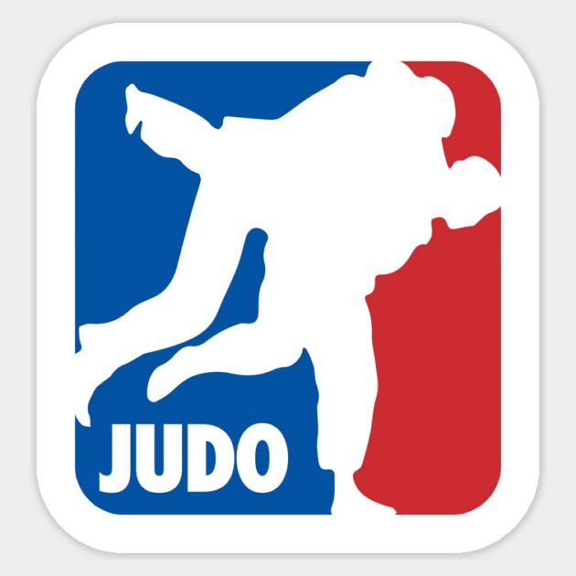 Stiker Beladiri Judo Parodi NBA Logo Siluet Bantingan Bahan Vinyl Anti Air Tahan Panas Stiker Laptop