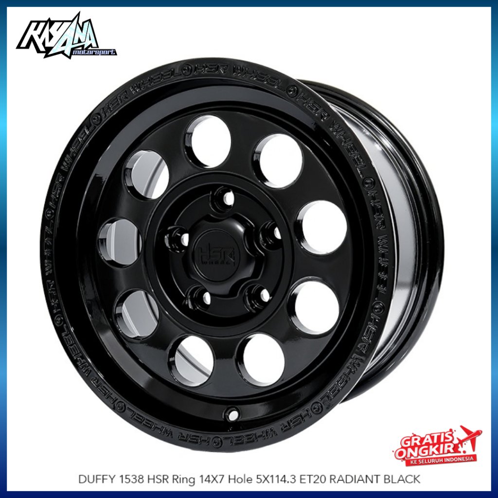 Velg Ring 14 Model Offroad HSR DUFFY R14 Lubang 5 Velg Mobil Grandmax, L300, Luxio Dll