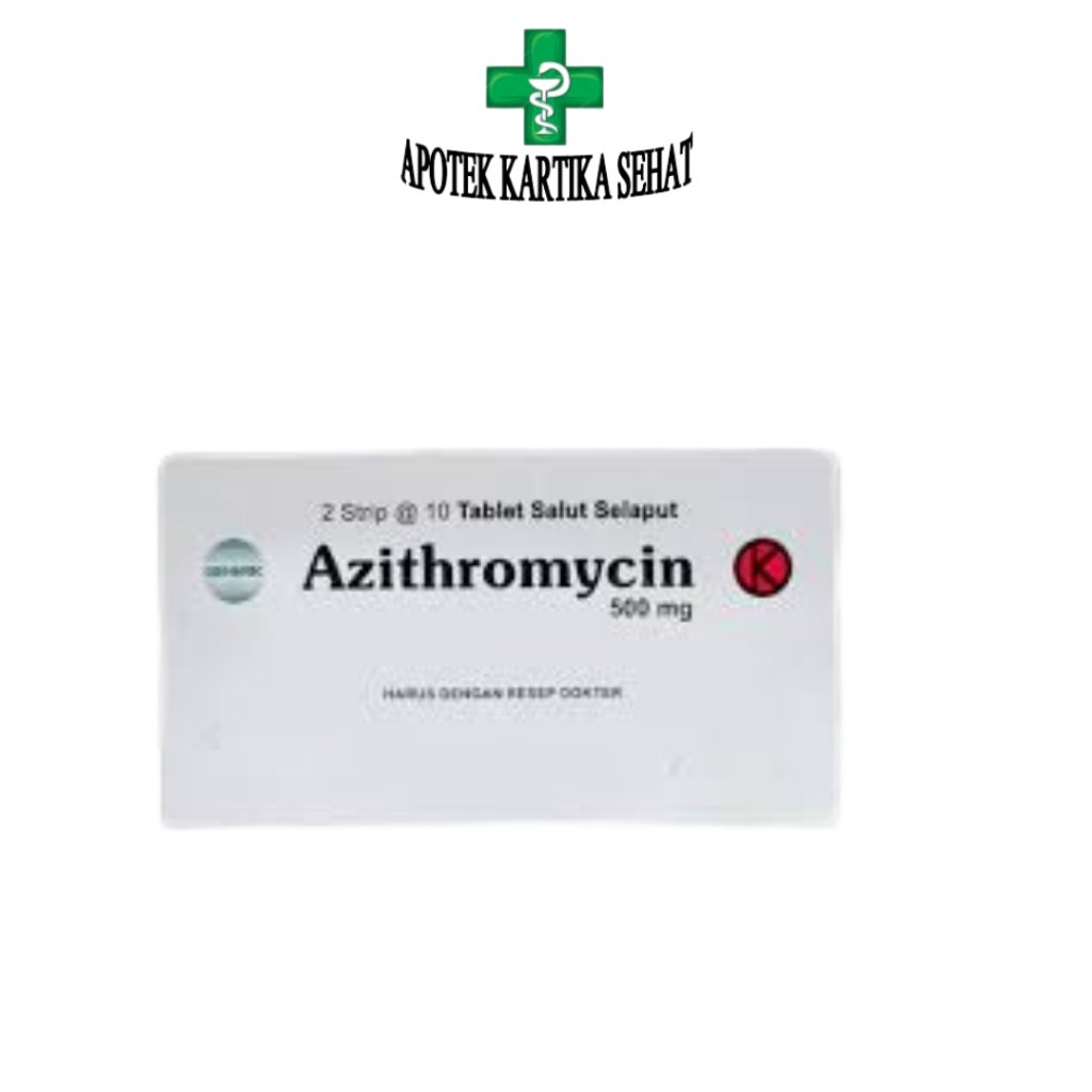 AZITHROMYCIN GENERIK NOVELL 500 MG 1 BLISTER @ 3 KAPLET SALUT SELAPUT