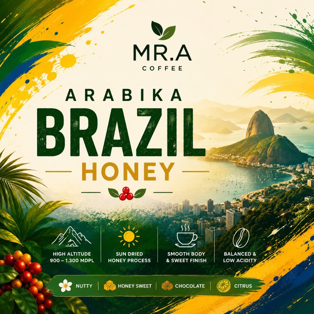 Kopi Arabika Brazil Honey