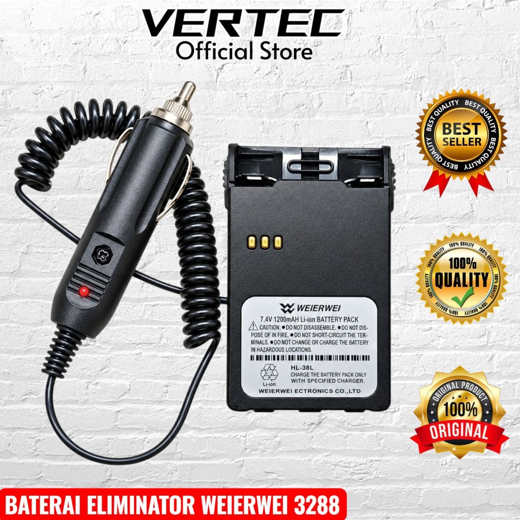 Baterai Eliminator HT Weierwei VEV 3288 3188 V16 3288S 3288D Rakitan Sendiri Compatible Teno TN322 F