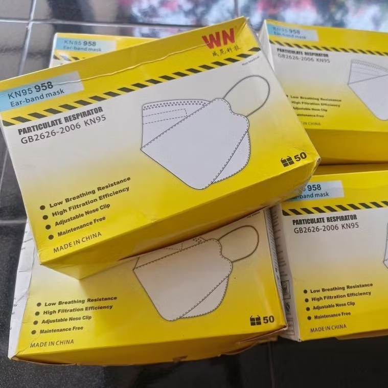 Masker KN95 Putih Ear-band Masker Kn95 958 WN - Masker Anti Polusi Tebal