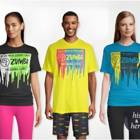 KAOS ZUMBA WEAR ORIGINAL made in Colombia