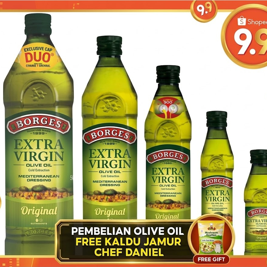 BORGES - Extra Virgin Olive Oil 250ml / Minyak Zaitun Premium