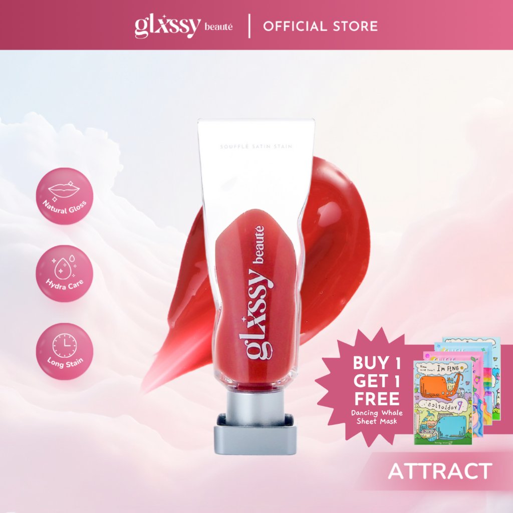 Glxssy Beaute Souffle Satin Stain Attract - Lip Tint