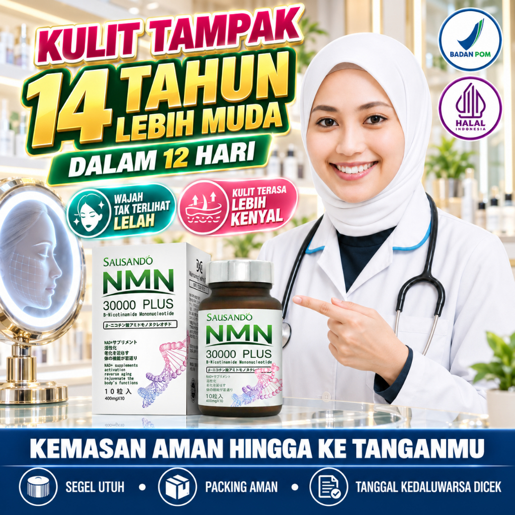 SAUSANDO Niasin NMN(30000 PLUS) Anti-penuaan Suplemen NAD+ Pengobatan Dan Perbaikan Kulit