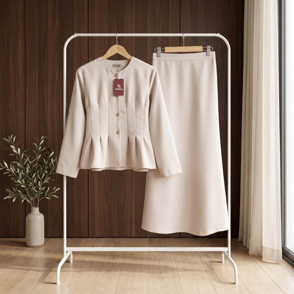 Kirana One Set Rok - Setelan Wanita - Setelan Kekinian - Setelan Rok Wanita - One Set Wanita Kekinia