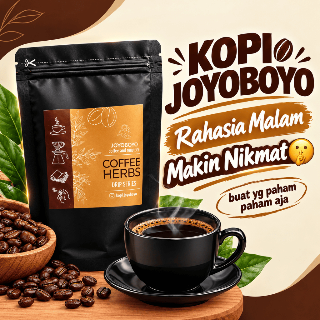 Kopi Herbal Joyoboyo Kopi Purwaceng Extra Gingseng Tribulus Halal Original Pria