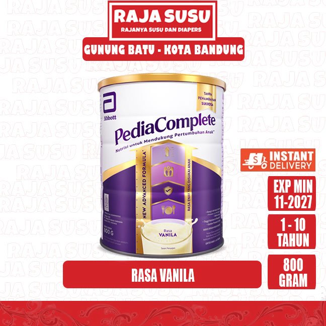PEDIASURE COMPLETE VANILA 800 GR - RAJA SUSU