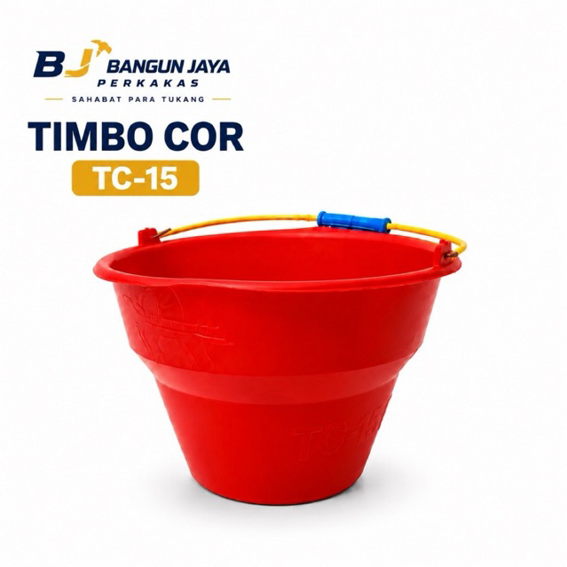 Ember Cor Plastik Tebal Pegangan Kawat Besi | Ember Bangunan Serbaguna Anti Pecah | Ember Coran Tuka