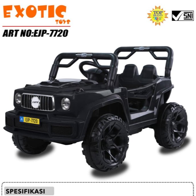 Mobil Aki Anak EXOTIC Jeep Rubicon EJP7720 EJP-7720 Kendaraan Mainan Mobil Remot