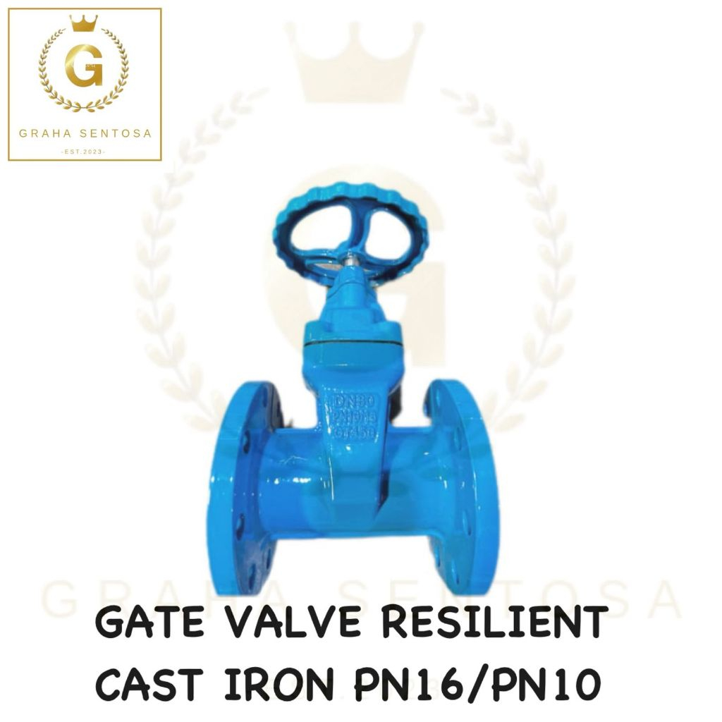 Gate Valve Cast iron PN16 DN300 / Gate valve Resilient 12" inch DN 300