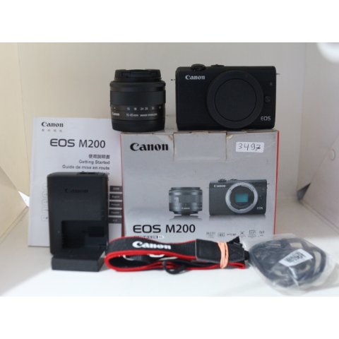 CANON M200 LIKE NEW LENSA 15-45MM 24MP VIDEO 4K WIFI EYE DETECTION 3497