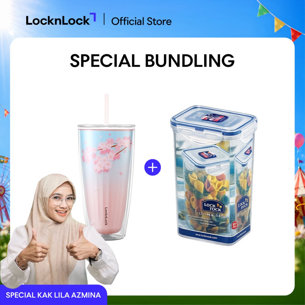 [SPECIAL KAK LILA] Duo Snack & Drink Pink
