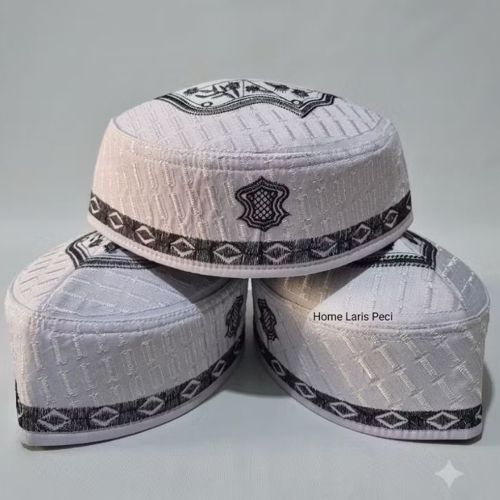 Peci Songkok Malaysia Lokal Premium Bordir Logo Terompah