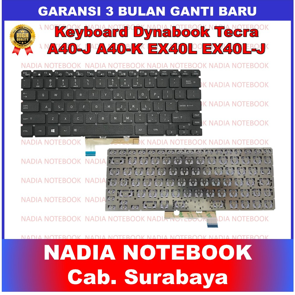 Keyboard Dynabook Tecra A40-j A40-k EX40l EX40l-j 342750001 DK275A JF081